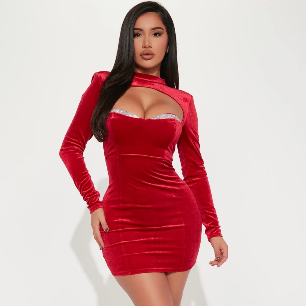 Red First Class Mini Dress